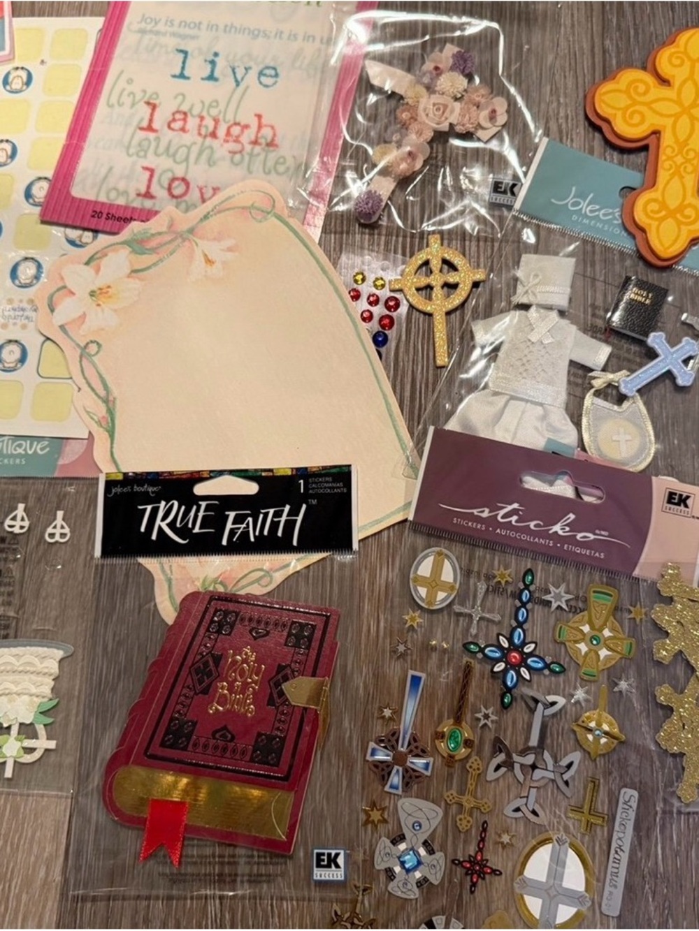 Religious scrapbooking theme - several HTF Jolees - beautiful stickers